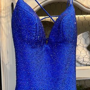Dress, Size-00, Color- blue, Designer-Sherri Hill